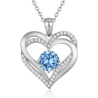 Heshpaws - Colgante Con Piedra De Nacimiento De Zirconia