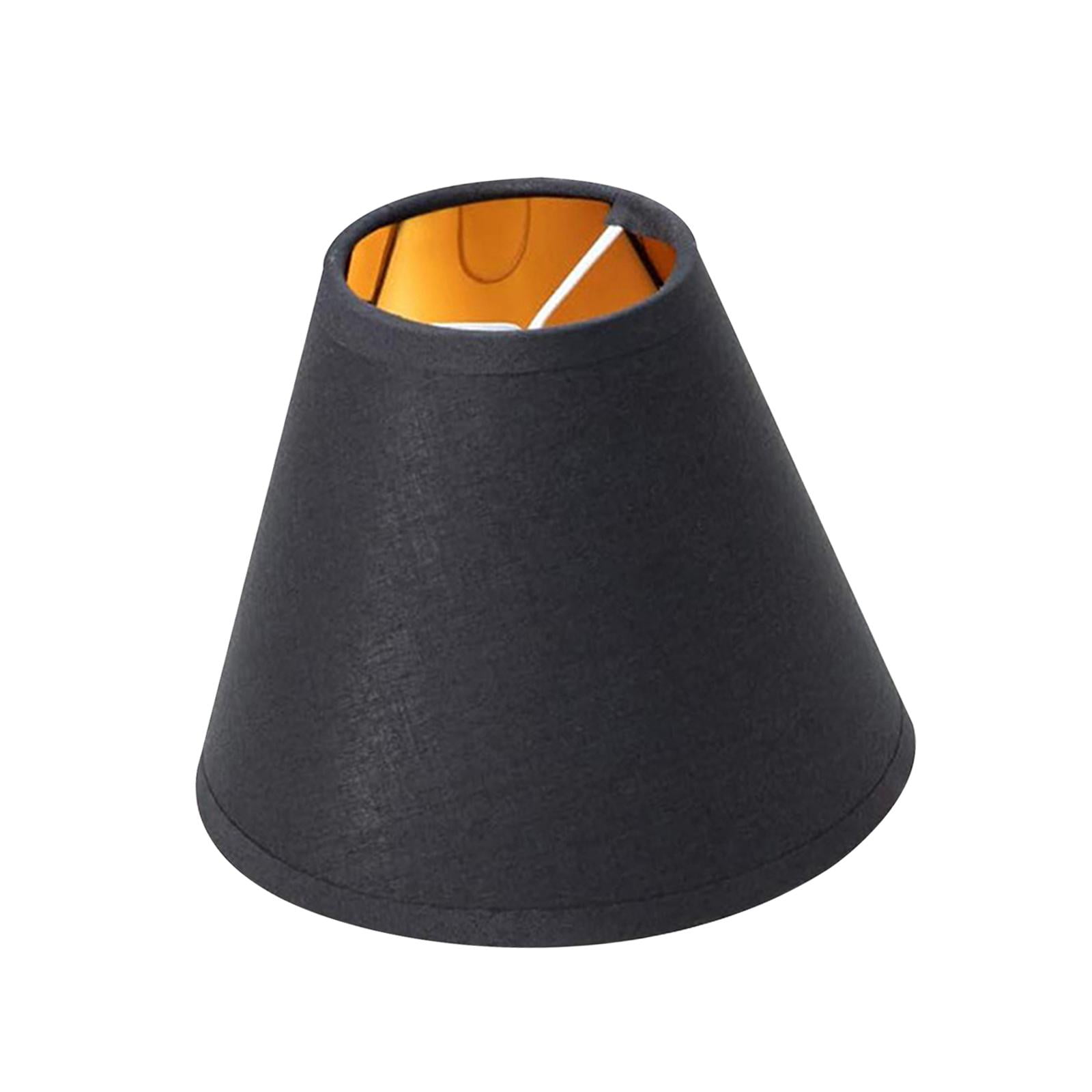 Ioensy - Pantalla De Lámpara De Tela, Cubierta De Luz, Pantalla De Lámpara De Pie Para Dormitorio, Hogar, Apartamento, Negro