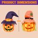 thumbnail image 5 of Decoraciones de Halloween JOYIN, 6 unidades, con LED, diseño de calabazas iluminadas, 5 of 9
