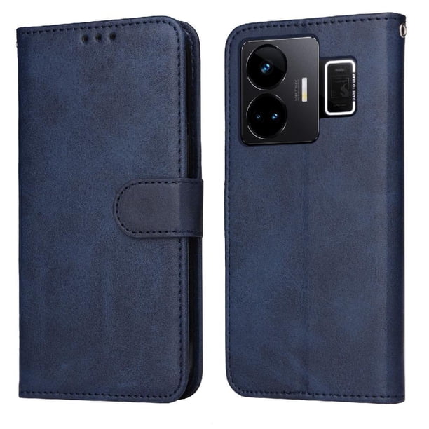 Funda Billetera para Realme GT NEO5 5G con Porta Tarjetas y Soporte Ajustable Azul