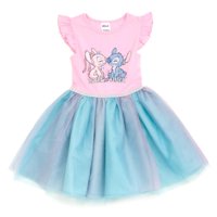 Vestido Disney Lilo & Stitch Angel Girl 6 Años Rosa/Azul