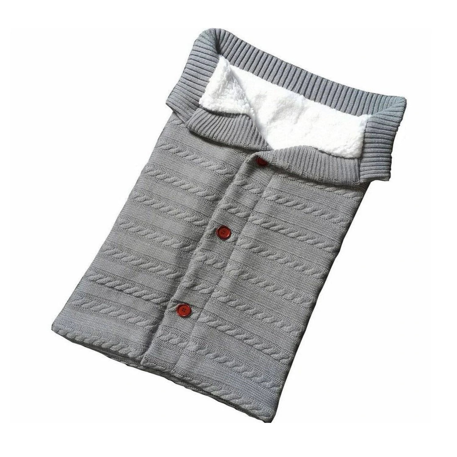 Mundo Online - Saco / Manta De Dormir Tejido Chiporro Para Bebes Gris