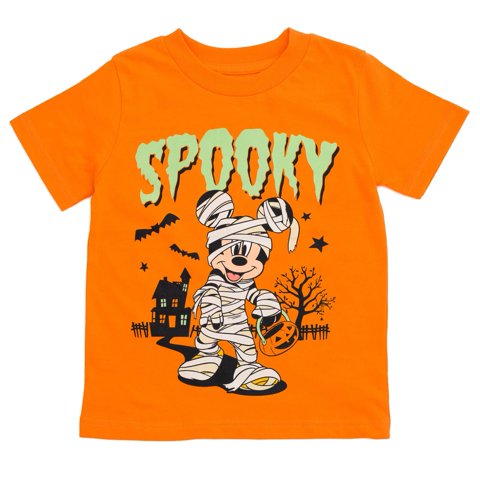 Camiseta Disney Mickey Mouse Halloween Para Niños Pequeños