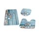 thumbnail image 3 of Juego de Alfombras de Baño con Alfombra de Baño en Forma de U, Lavable, Absorbente de Agua, 3 Piezas, Alfombrilla de Baño, Alfombrilla para Puerta Par B, 3 of 5