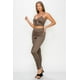 thumbnail image 2 of Conjunto De Top Y Leggings Con Estampado De Serpiente En Relieve, 2 of 5