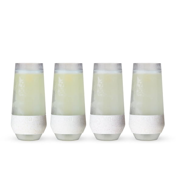 Copas de champán Host 255 ml con brillo – Pack de 4