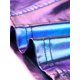 thumbnail image 5 of INSPIRE CHIC Tops de Tirantes para Mujer sin Mangas con Recortes Ropa de Club Brillante Metálica Crop Tops XL Azul Púrpura, 5 of 6