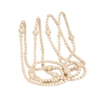 Magideal - Guirnalda Navideña Hecha De Cuentas De Madera, Decoración Para Árbol De Navidad Para Colgar, Accesorios, Colgador De Pared, Adorno Para Árbol De Navid