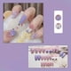 thumbnail image 1 of 24pcs Heart Design Press On Nails with Rhinestones - Long Coffin Fake Nails for Women, Girls, and Men - Full Glue On Acrylic Artificial Nails for Manicure Art Decorations, 1 of 3