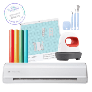 Silhouette - Kit Inicio Cameo 5 Blanca + Estampadora Mini