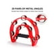 thumbnail image 3 of Pandero Doble Media Luna Metalico Rojo HX0053, 3 of 3