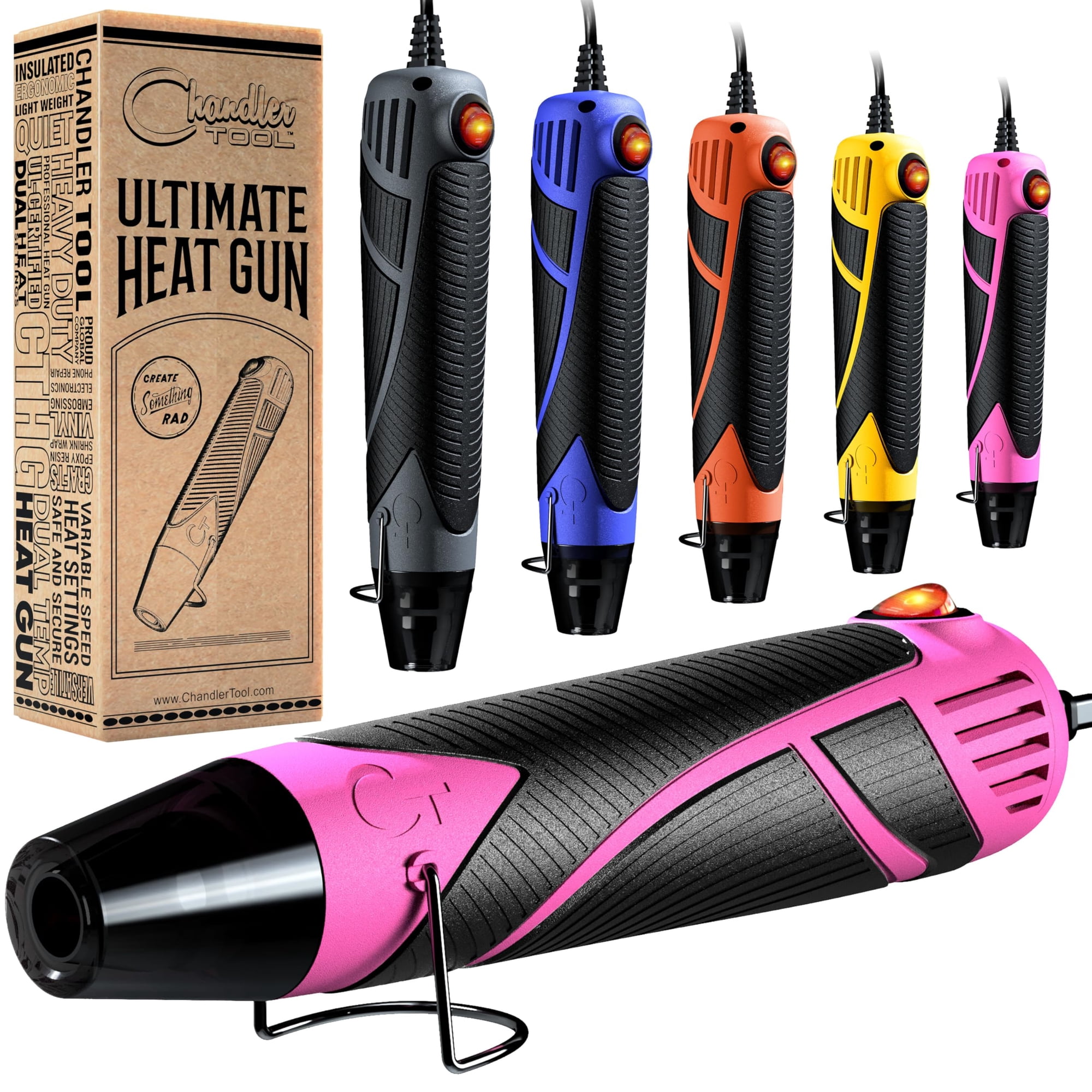 Chandler Tool - Pistola De Calor Chandler, Mini Herramienta De Aire Caliente De Doble Temperatura Para Hacer Manualidades