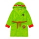 thumbnail image 1 of Albornoz con capucha Teenage Mutant Ninja Turtles para niños pequeños, bata de superhéroe en verde, acogedora, forro polar cómico para niños pequeños, 1 of 3