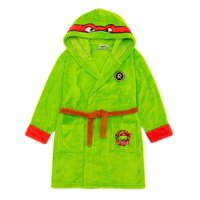 Albornoz Con Capucha Teenage Mutant Ninja Turtles Para Niños Pequeños, Bata De Superhéroe En Verde, Acogedora, Forro Polar Cómico Para Niños Pequeños