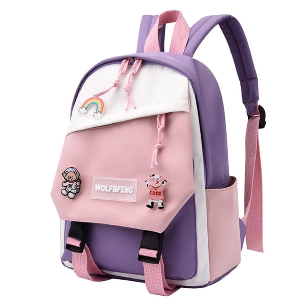 Waterproof Teenage Nylon Book Bag Large Capacity College Backpack Fashion School Bag Cute Girls Boys Travel Backbag College Bag