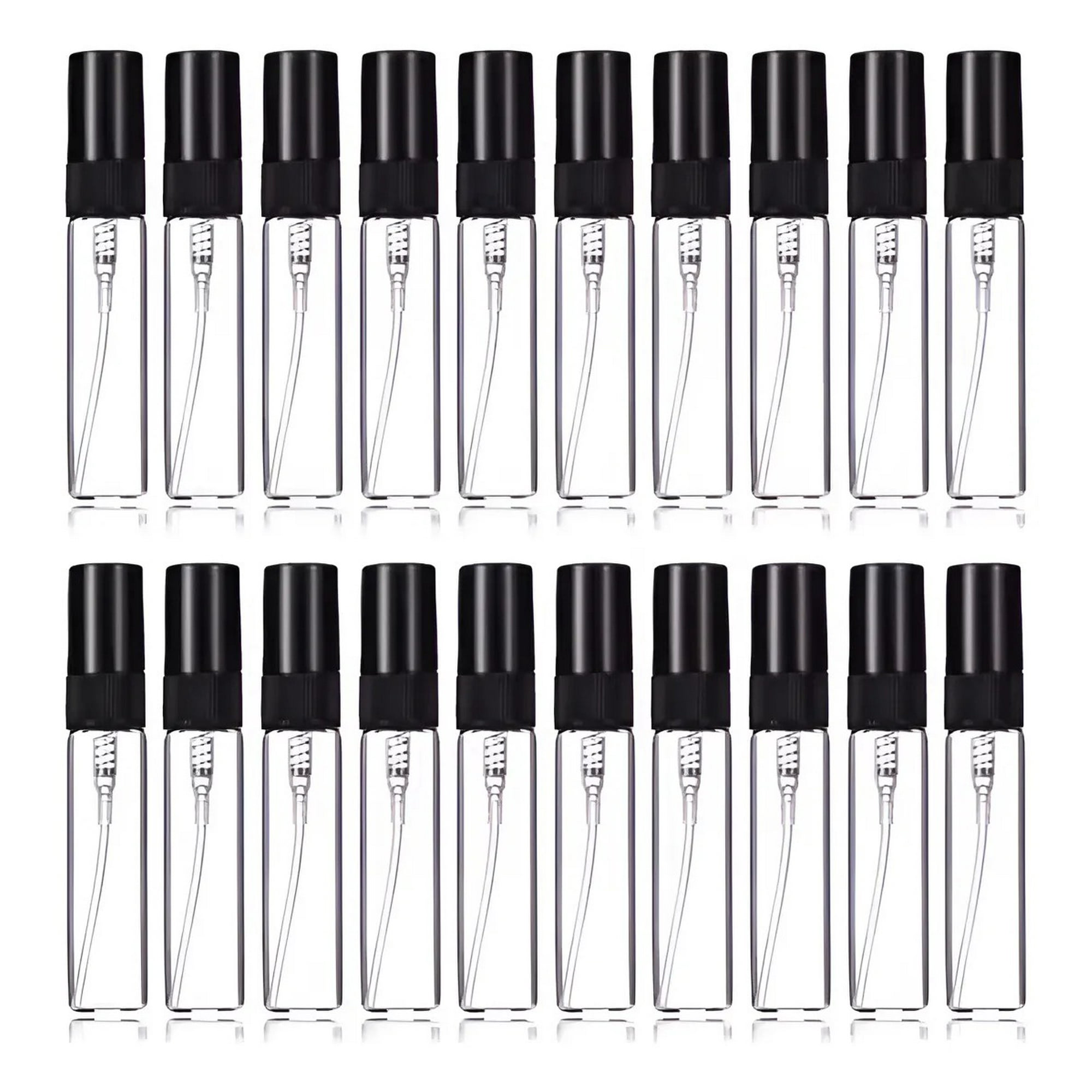 Genérica - Pack 50pcs Mini Botellas 5ml De Vidrio Spray Aerosol