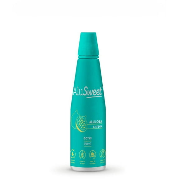 Endulzante Líquido Alulosa + Stevia Botella, 180 ml