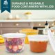 thumbnail image 5 of Recipientes de almacenamiento de alimentos vivigu Deli, 473 ml [juego de 24] sin BPA, 5 of 7