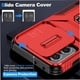 thumbnail image 3 of Funda Armada para Motorola Moto G 2023 5G con Tapa Deslizante y Soporte Magnético Giratorio Rojo, 3 of 5