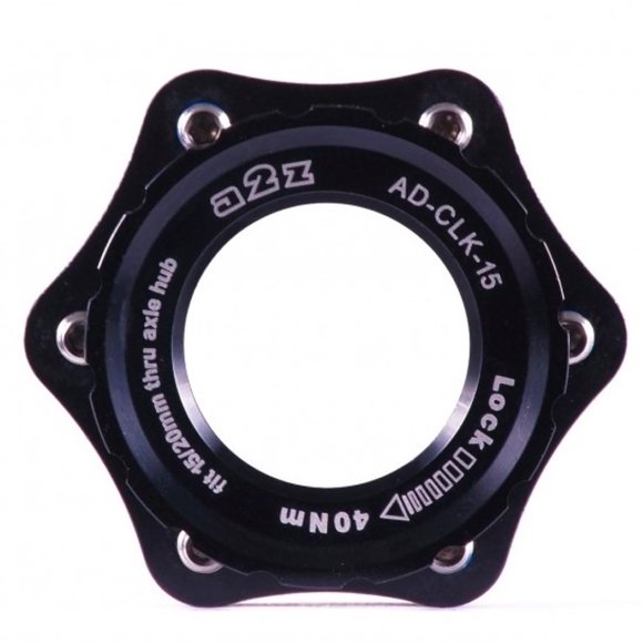 Adaptador A2Z Maza Centerlock Eje Pasante a Disco 6 Pernos