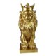 thumbnail image 3 of Estatua De León, Adorno De Animal Salvaje, Escultura De Resina Para El Hogar, Figurita Decorativa Dorada, 3 of 5