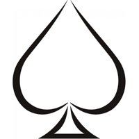 Rienda Libre Graphics - Decomural Simple Ace Of Spades Card Games Ws-15559