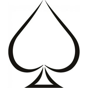 Rienda Libre Graphics - Decomural Simple Ace Of Spades Card Games Ws-15559