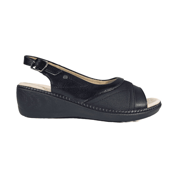 SANDALIAS PASSER NEGRO CASUAL MUJER | 018-02 - Talla 37 CL / 24.6 CM