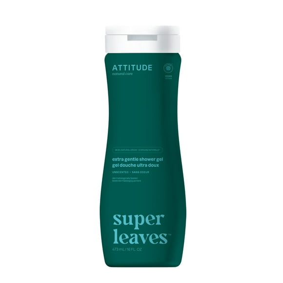 Gel de baño ATTITUDE Extra Suave Sin Perfume 473 ml Verificado por EWG