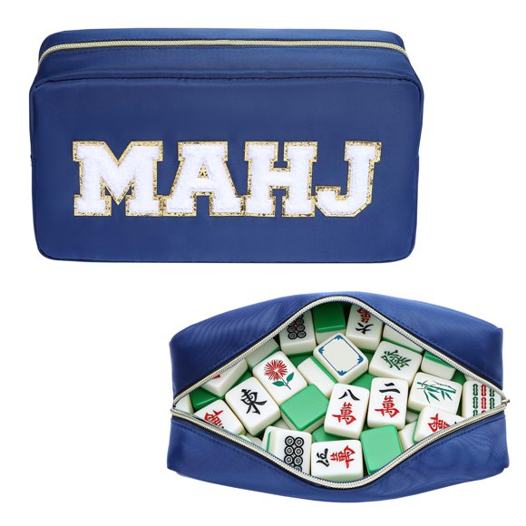 Bolsa para fichas de Mahjong Ahdoma 52 × 9 × 14 cm con cremallera – Viaje