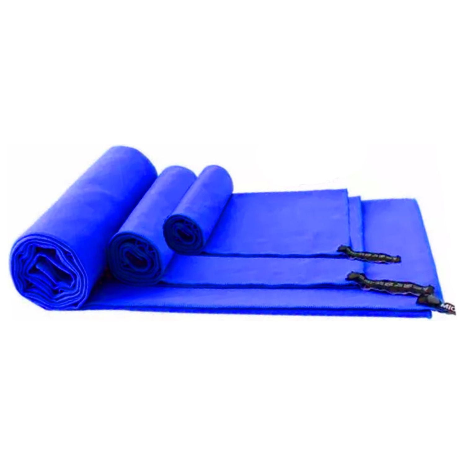 Importclick - Set 3 Toallas Baño Viaje Microfibra Secado Rápido Azul