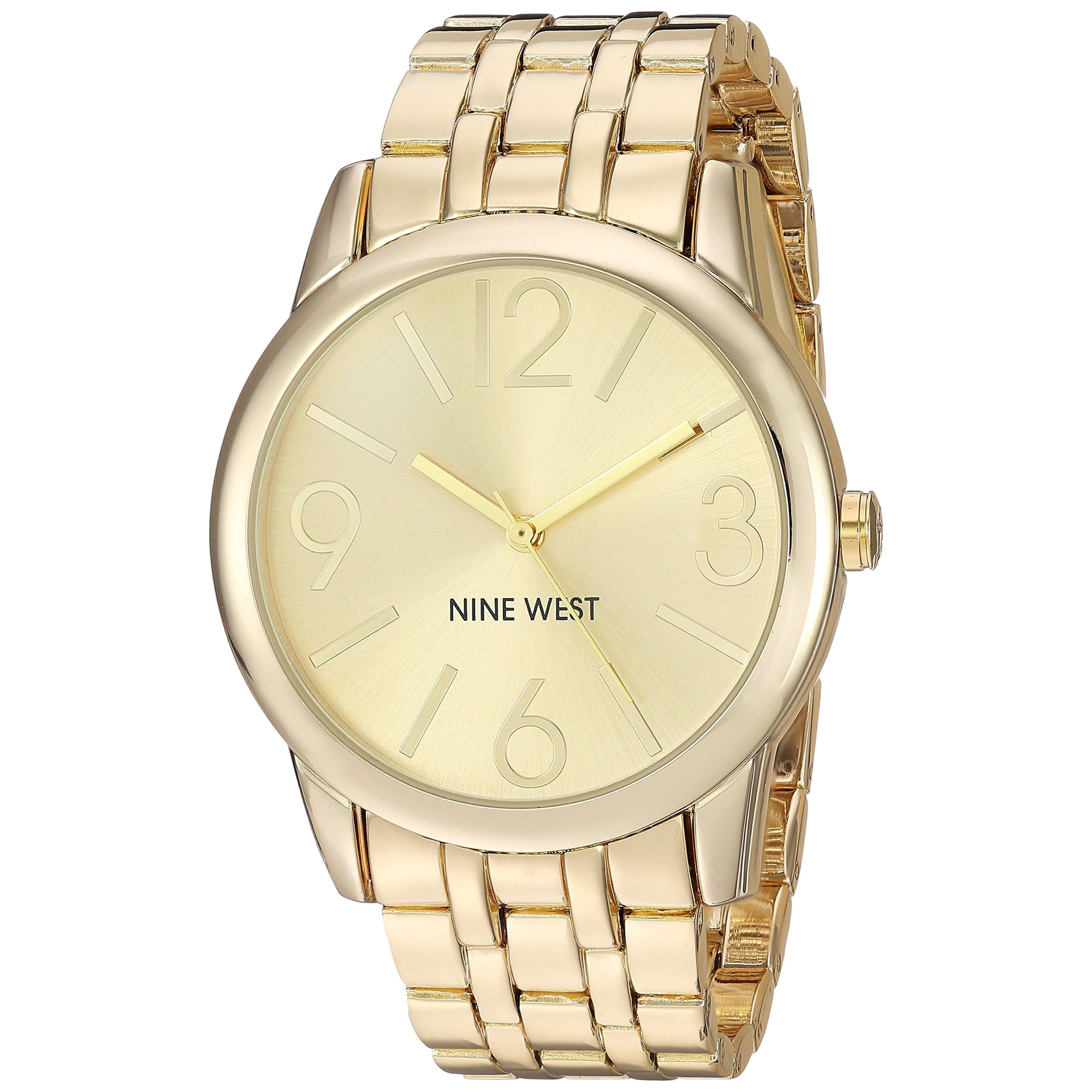 Reloj Nine West Nw/1578chgb Para Mujer, Pulsera Dorada