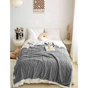 Myl Todo Para El Hogar - Frazada Con Sherpa Trenzada 230X200 Cm 04