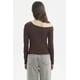 thumbnail image 3 of Polera Mujer Ajustado Café Oscuro, 3 of 4