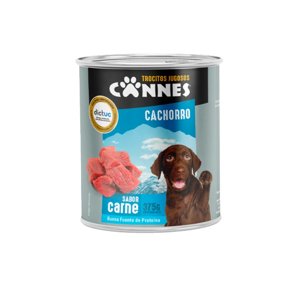 Lata Cannes Cachorro Carne 12 Un.