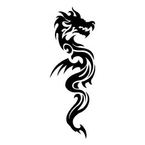 Rienda Libre Graphics - Decomural Tribal Dragon Fantasy Monster Ws-15899