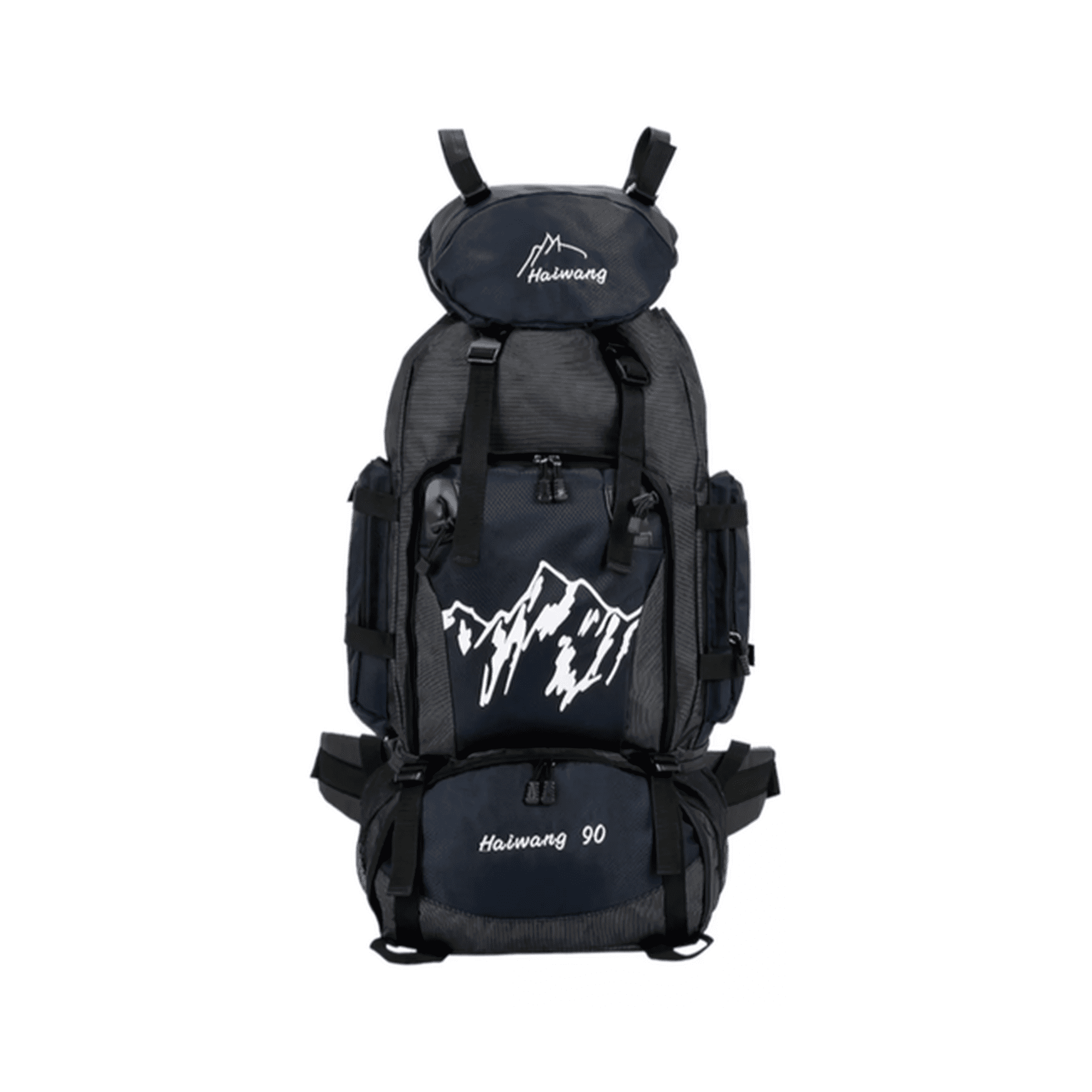 Genérico - Mochila 90l Para Camping Color Negro