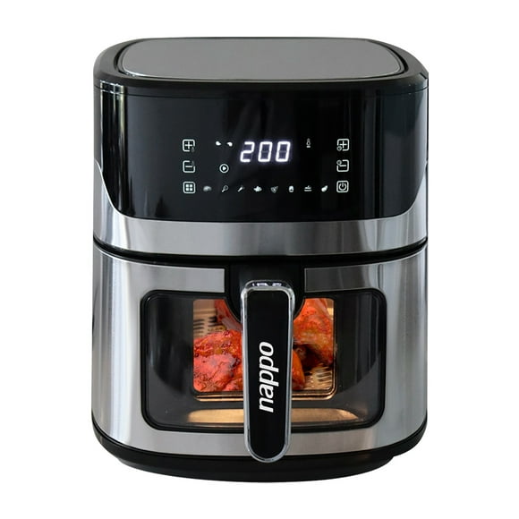 Freidora de Aire Digital Nappo Turbo Fryer XL 7L 1600w Visor