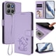 thumbnail image 2 of Motorola MOTO G15/G15 Power Funda Billetera de Gato, Lila Claro, 2 of 6
