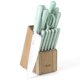 thumbnail image 1 of Juego de cuchillos Martha Stewart 14 piezas, acero inoxidable azul, 1 of 7