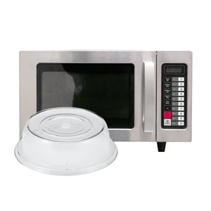 Misato - Horno Microondas Comercial 1000 Watts + Cubreplato Policarbonato 27 Cm
