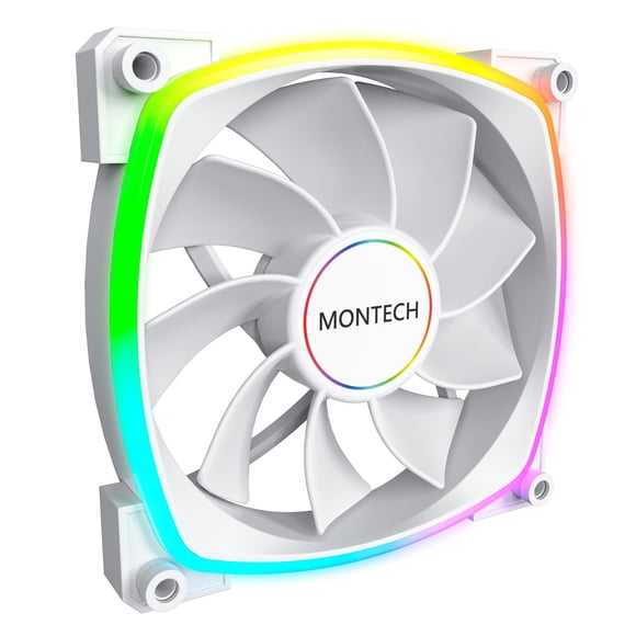 Ventilador Montech RX 140 ARGB invertido 1600PWM 140 mm blanco