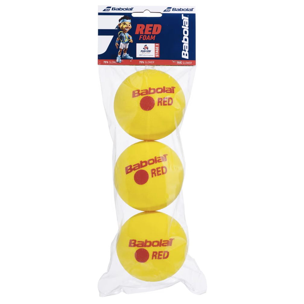 Babolat - Pelotas De Tenis Red Foam - X3