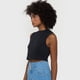 thumbnail image 3 of Polera Mujer Sin Mangas Crop Negro Corona, 3 of 5