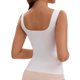 thumbnail image 3 of INSPIRE CHIC Tanques de Espalda en U para Mujeres con Sujetador Incorporado, Tops Básicos Sedosos que No se Muestran L Blanco, 3 of 5