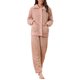 thumbnail image 2 of INSPIRE CHIC Conjunto de Pijama de Felpa Esponjosa para Mujer Cómodo con Mangas Largas, Botones, Bolsillos y Cintura Elástica S Rosa, 2 of 6