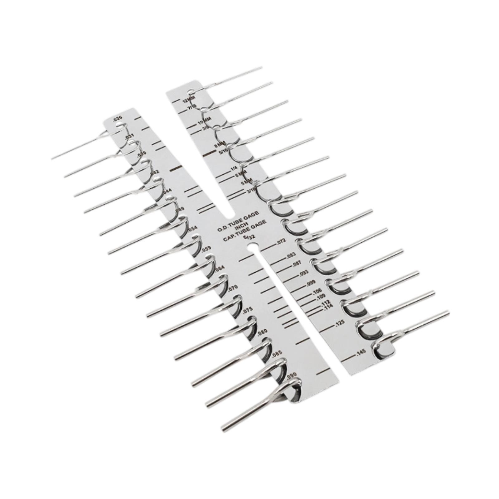 Ioensy - Herramienta De Medición De Diámetro De Tubo De 14,3 X 3,9 Cm, Manual, Resistente, Para Inspección Capilar