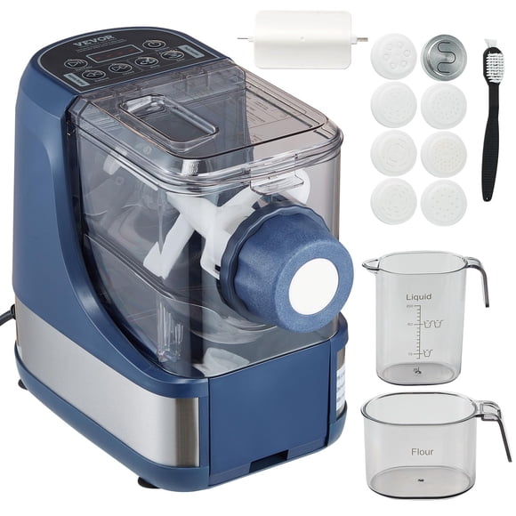 Máquina para hacer pasta VEVOR 150 W, 8 formas, 4 modos, 500 g de harina