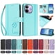 thumbnail image 4 of Funda Cartera Trébol para Xiaomi Redmi Note 17 Pro 5G con Ranuras Tarjetas y Carga Inalámbrica Verde menta, 4 of 6