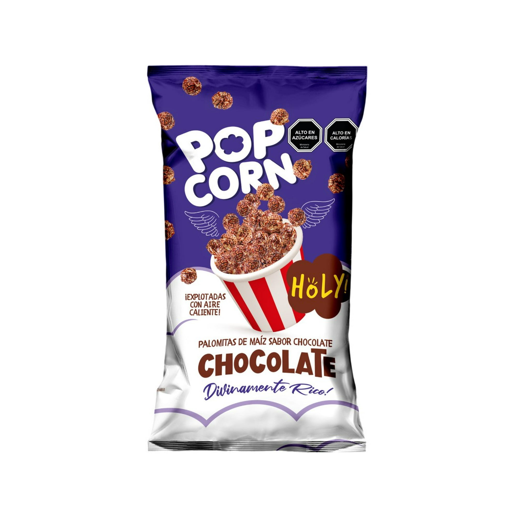 Popcorn Listo Chocolate 140g. Holy Pack 3 Unidades